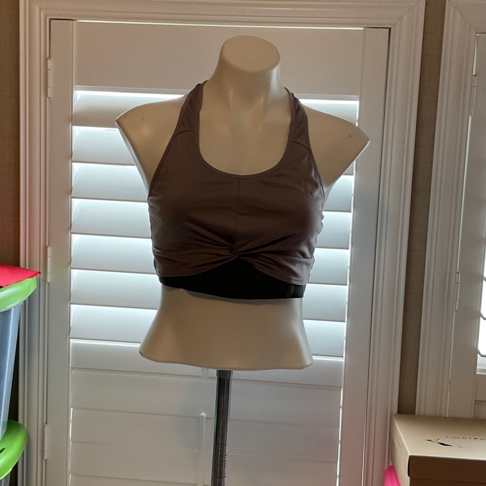 Target Women's Gray Twist Sports Bra